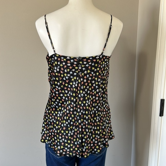 ATM ANTHONY THOMAS MELILLO Gathered floral print silk crepe de chine camisole M - Picture 7 of 15